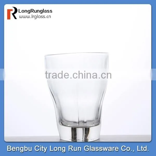 LongRun 11oz elegant love shape souvenir glass holder glass candle container