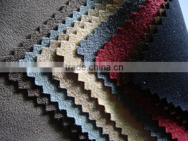 knitted suede lady's shoes fabric