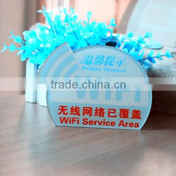 Decorative desktop acrylic sign holder, acrylic sign wholesale