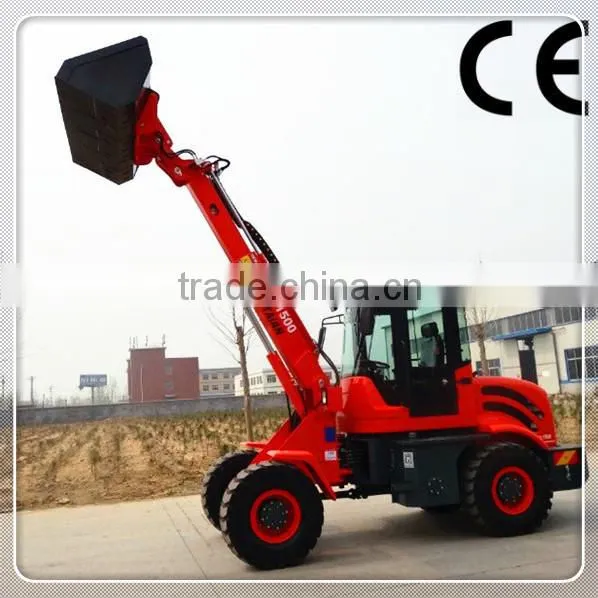 multifunction small wheel loader TL1500 telescopic loader with 50HP engine