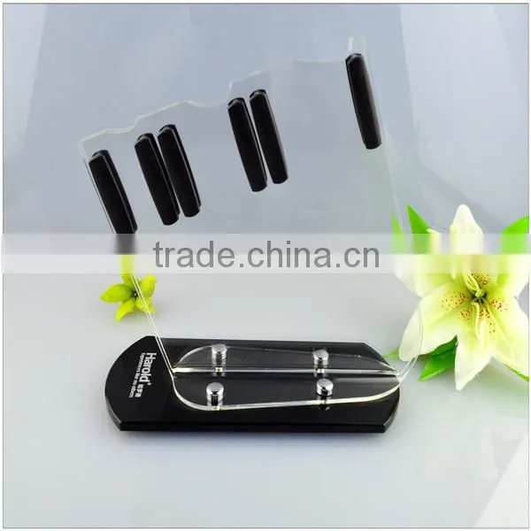 High transparent solid acrylic knife holder wholesale