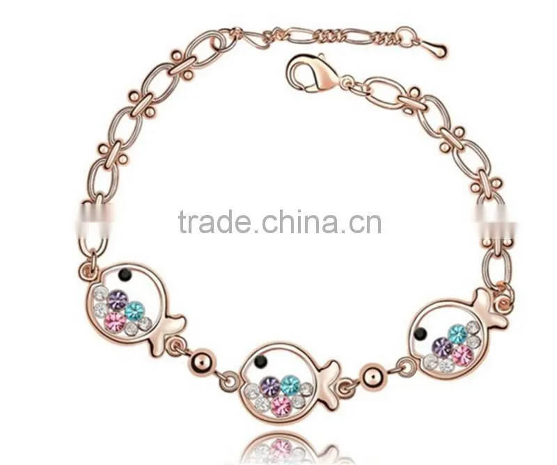 Daihe small fish with high quality crystal bracelet