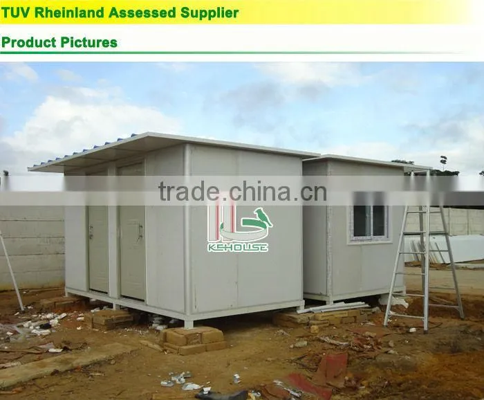 Simple and stable eps color steel panel prefab toilet price made in china