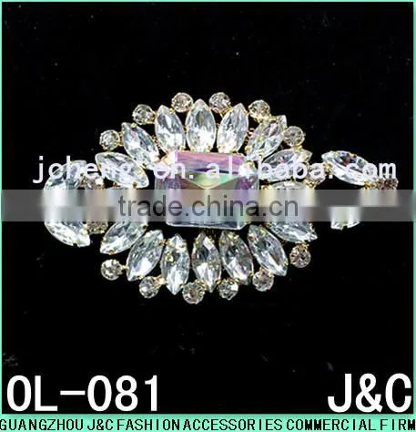resin stone with rhinestone lady fashion shoes ornaments