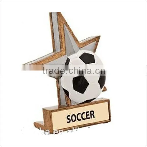 Cheap Custom Fantasy Resin Soccer Trophy