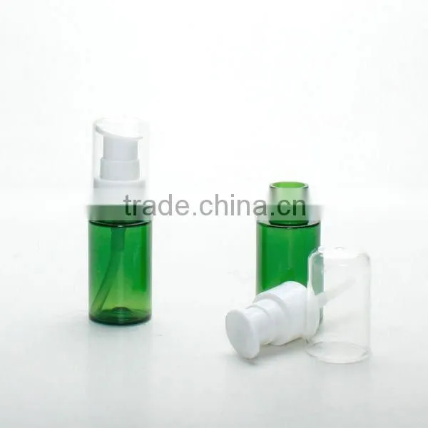 Treatment pump PET Bottle 20ml Green Clear