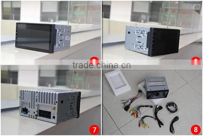 Pure android Car GPS for Two din with Pure android 4.4.4 dual Core CPU:1.6G RAM:1G WIFI 3G audio video player