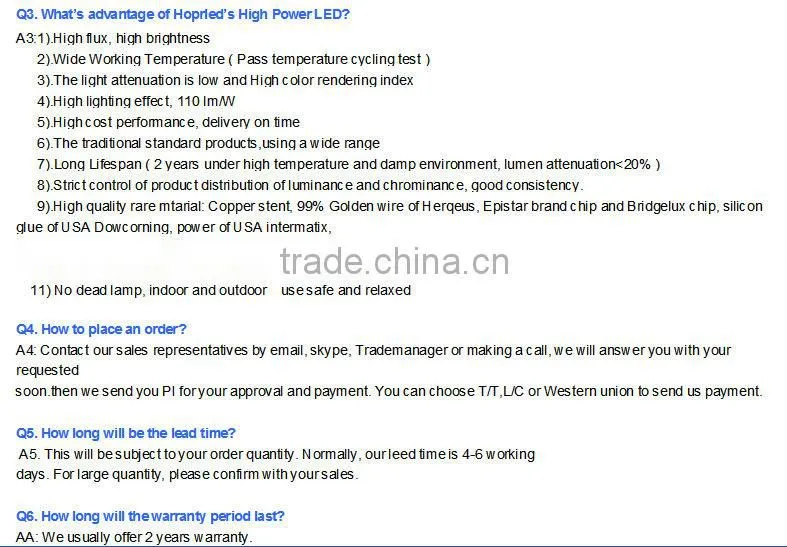 wholesale 1W blue color led diodes