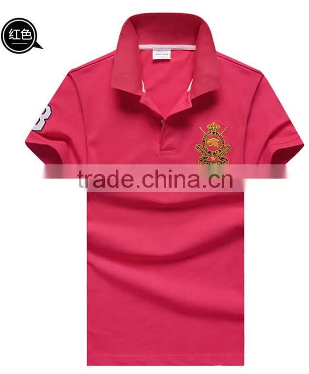 hot sale custom made embroidered logo high quality polo shirt