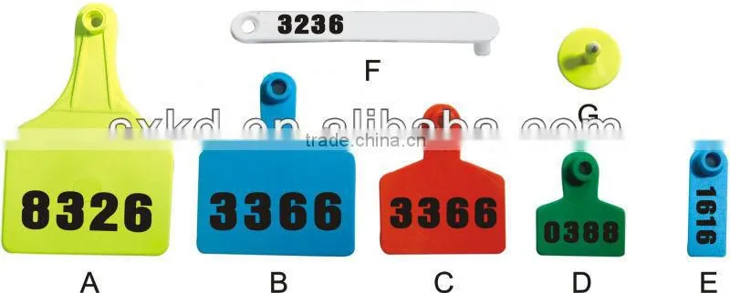 Best selling High quality animal remedy ear tags for cattle