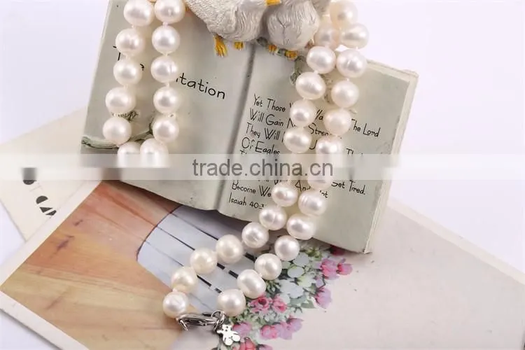 Graceful !Charming ! Fashion design ! latest natural white pearl necklace for christmas