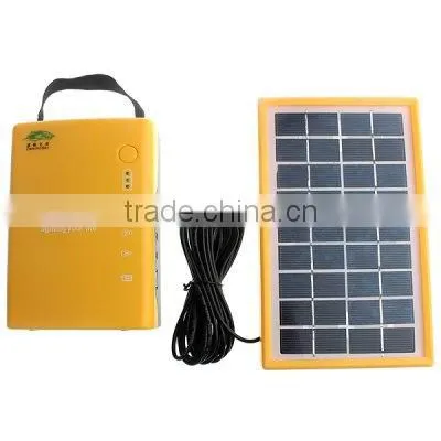 yellow solar lantern with mobile phone charger