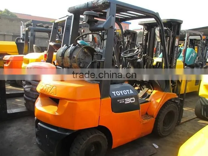 Toyota diesel forklift 3 ton for sale, 6FD30, 7FD30, 8FD30, used toyota forklift
