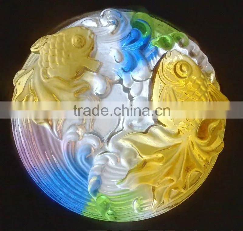 glass of fish tile--JC057