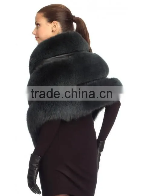2015 wholesale ladies fox fur cape