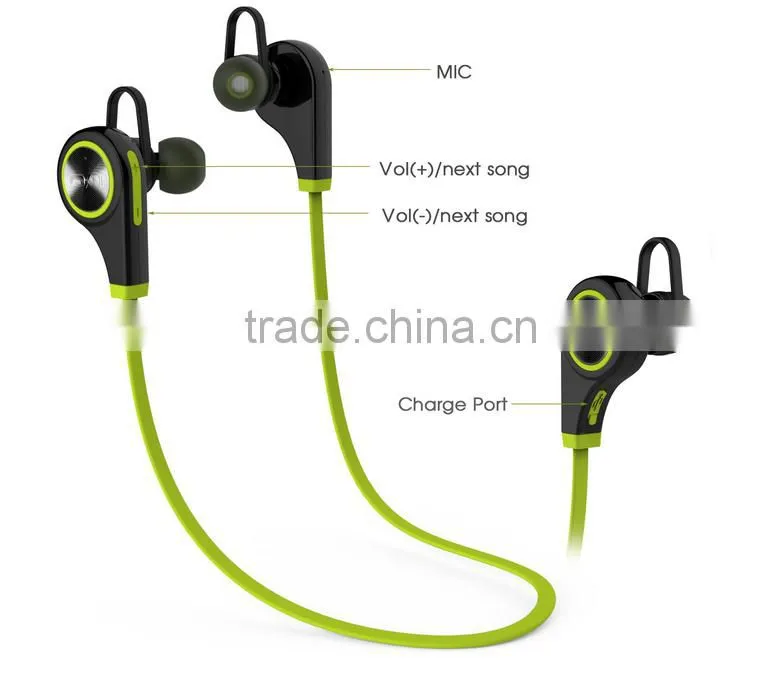 Newest Q9 Wireless Bluetooth 4.1 Headset Earphone Stereo Music Bluetooth Sport Headphone With Original packaging High Quality