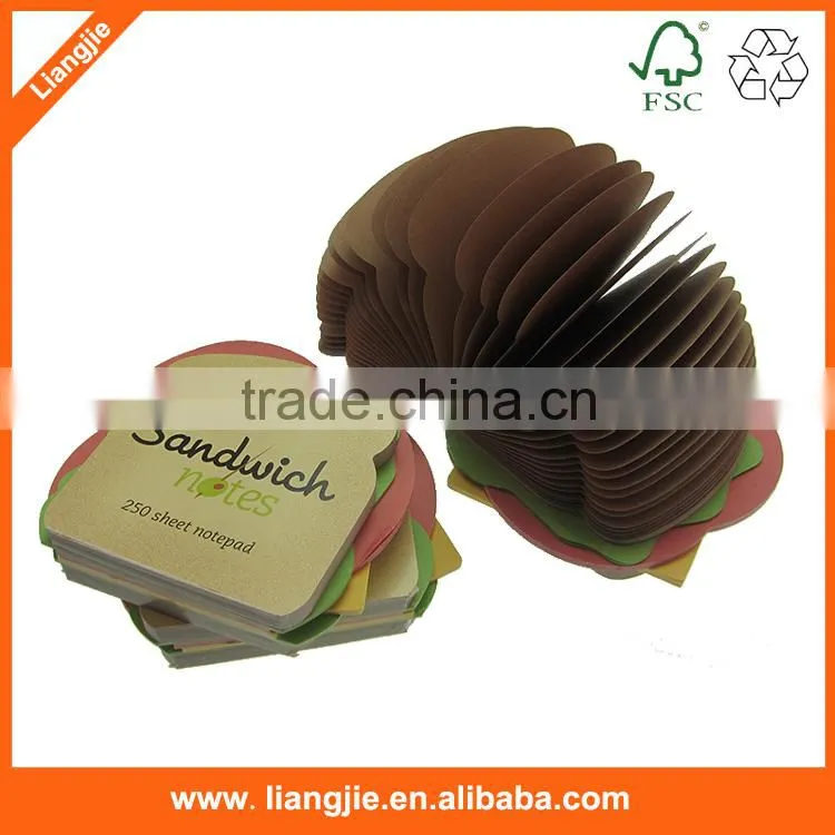 round shape memo pad,cmyk round memo pad,die cut memo pad