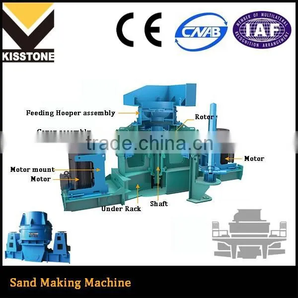 Automatic sand making machine for artificial sand processing