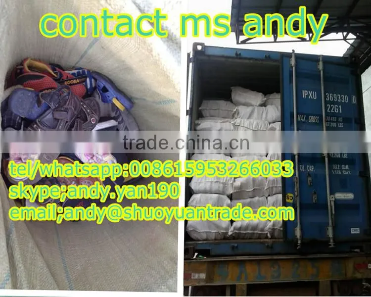 cream used clothing bale/second hand shoes for men and sport shoes