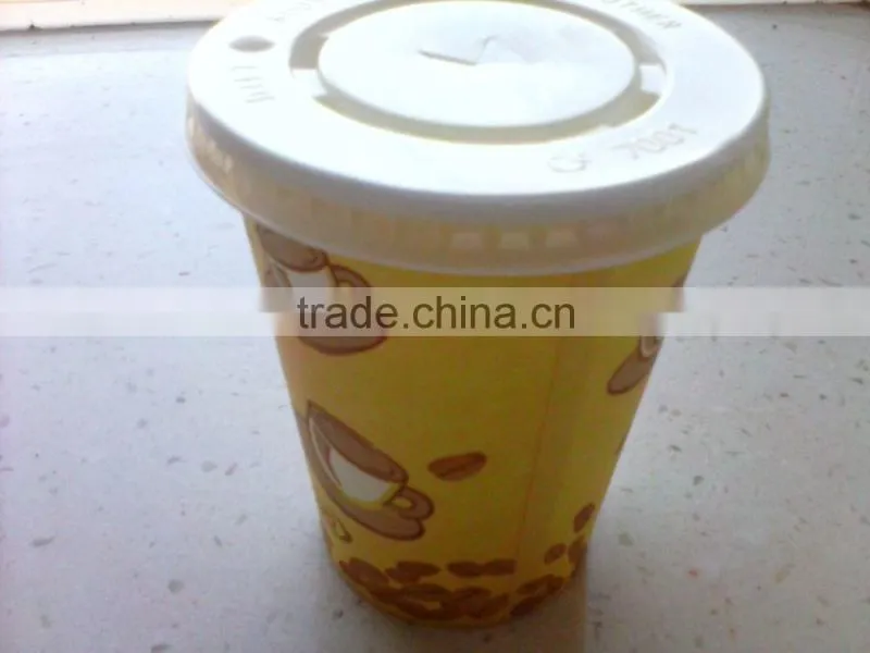 food grade single wall 9 oz paper cup with lid
