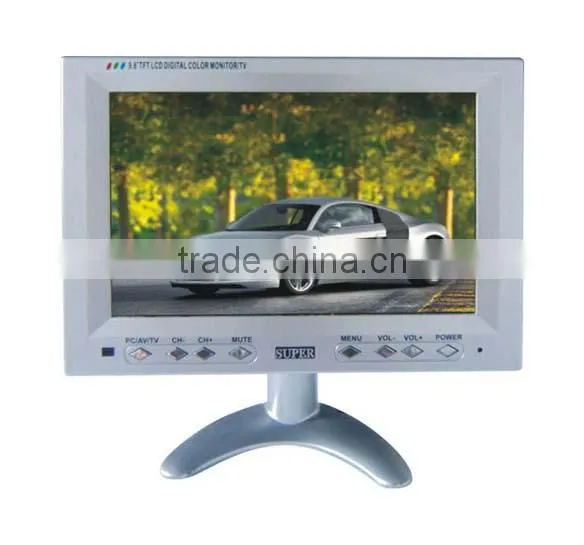 7'' small car tv monitor portable mini led tv with vga,usb