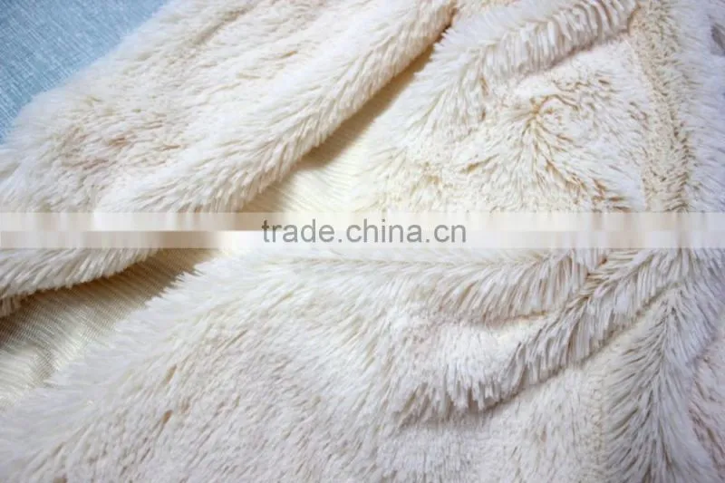 100% polyester knitting long pile pv plush fabric for felt/lining/Upholstery