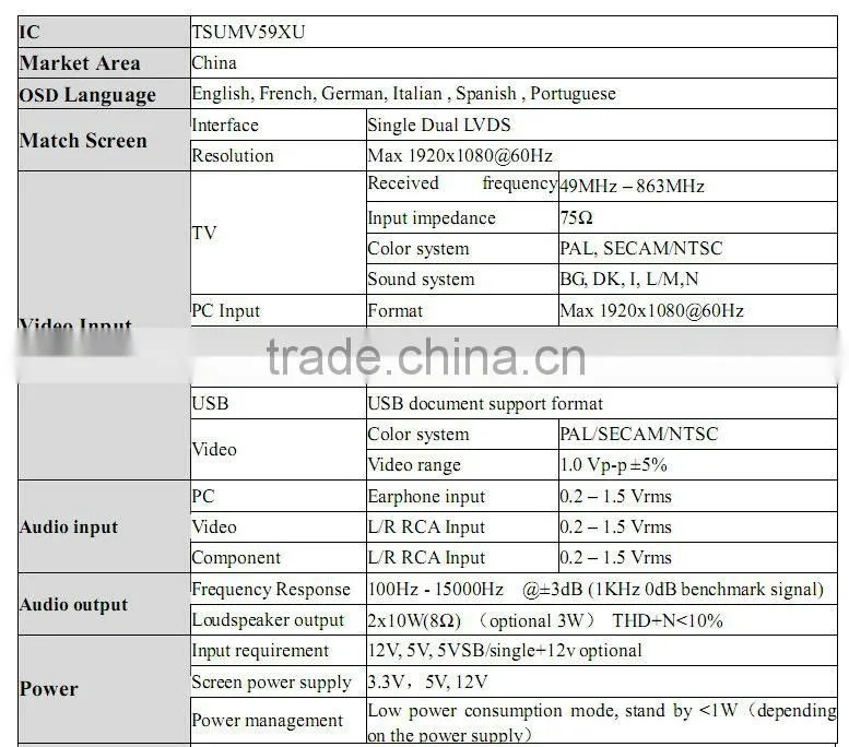 Brand Name Led Tv Mainboard Board