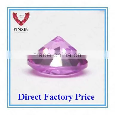 shining high quality round shaped synthetic ruby gems for jewelry