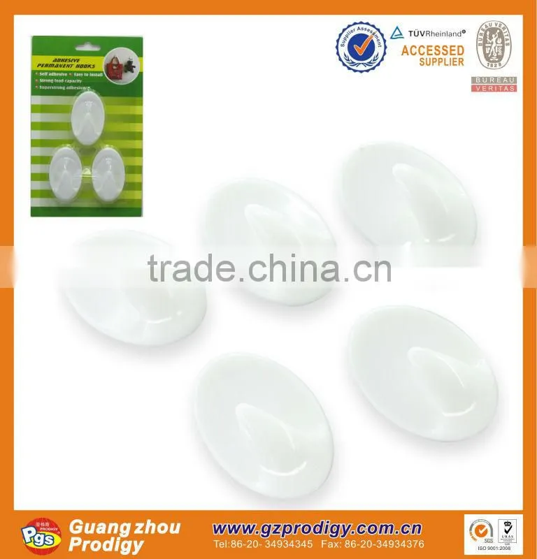 hot selling self-adhesive removable plastic wall clothes hanger hooks