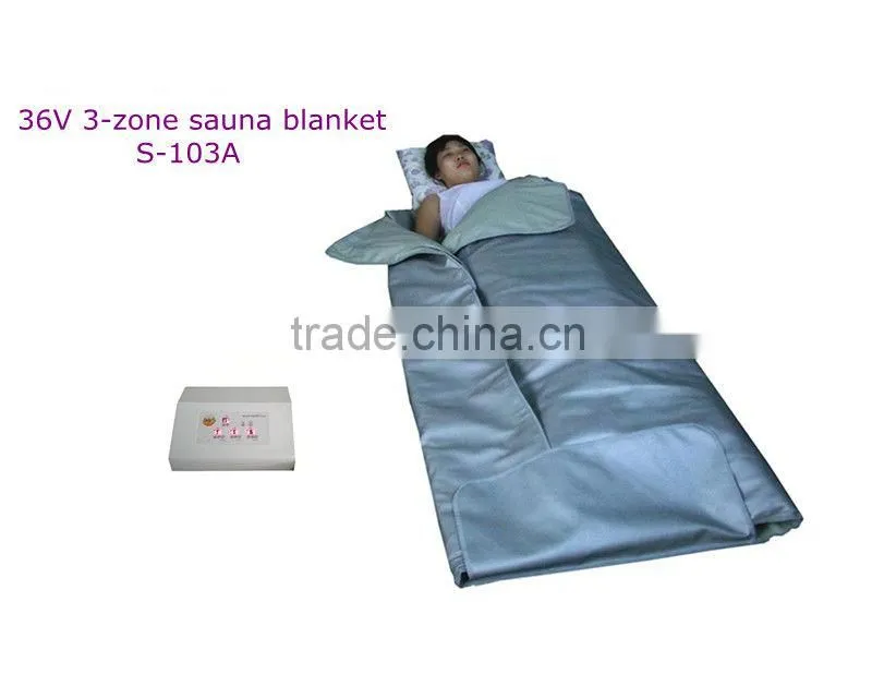 3 zone infrared thermal slimming blanket portable sauna thermal blanket for weight loss spa heated sauna blanket S-103