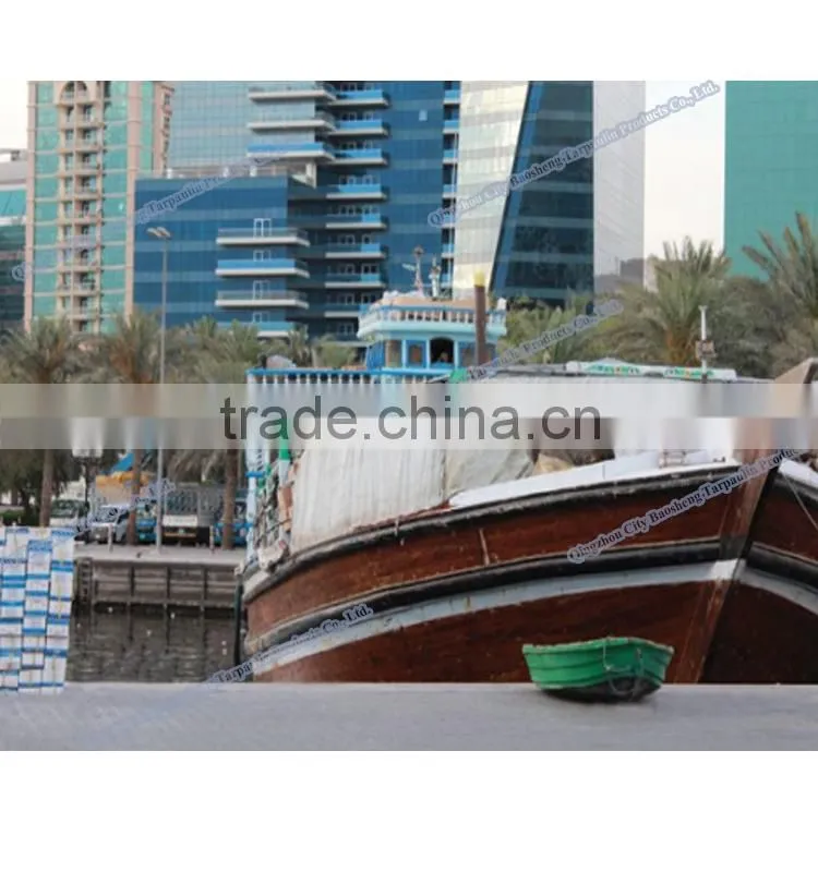 2015 Special port PE tarpaulin Rotproof pe tarpaulin with pp rope and aluminum eyelet