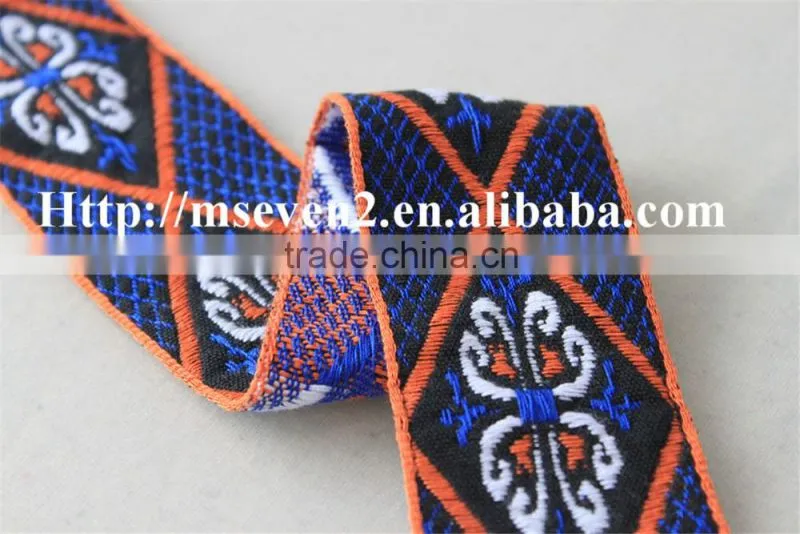 good sale butterflies pattern embroidery tirm woven ribbons