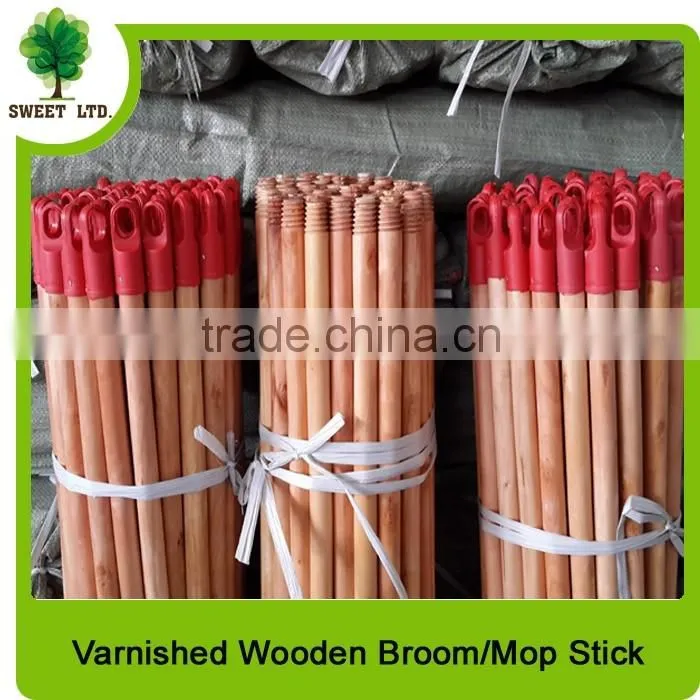 150x2.5cm varnished quality plastic broom handle made in china