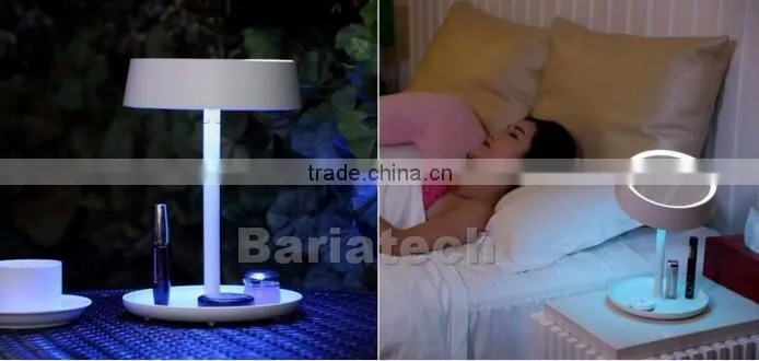 Fashional Touch Screen LED Make-up Mirror Lighted & Desktop Make Up Mirror With LED Light Lamp