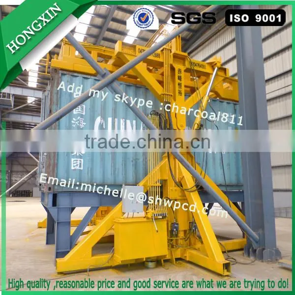 Stationary Hydraulic Container Tilter, container tilter machine