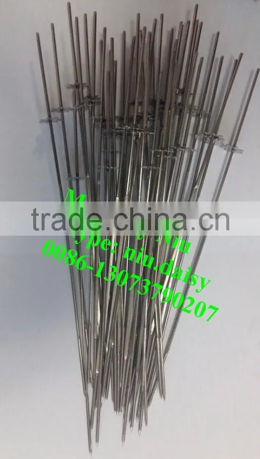 stainless steel skewers/BBQ skewers/charcoal BBQ skewers with gear