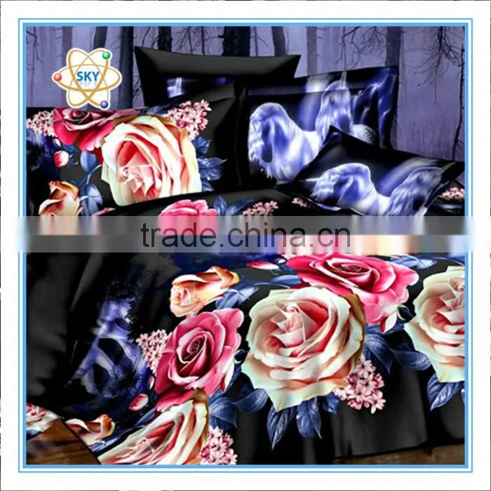 Queen 3D printing bedding sheet sets