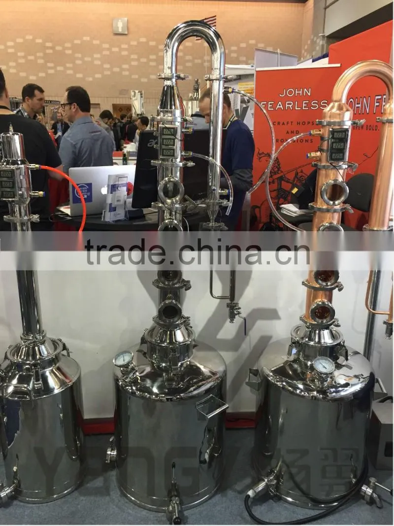 Hot sale stainless steel distillation column wine making equipment with copper bubble plate