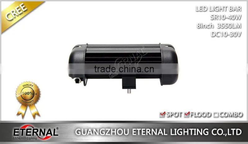 40W 8inch spot flood agriculture farm equipment vehicles heavy duty mining truck trailer tractor led light bar