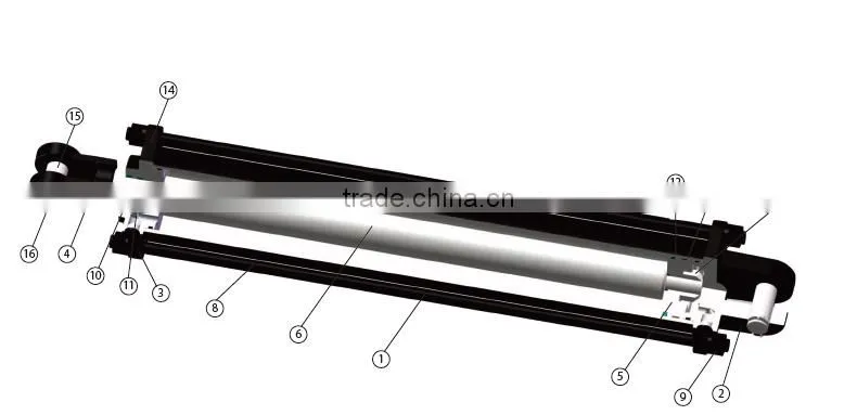 hot selling high quality hydraulic piston cylinder