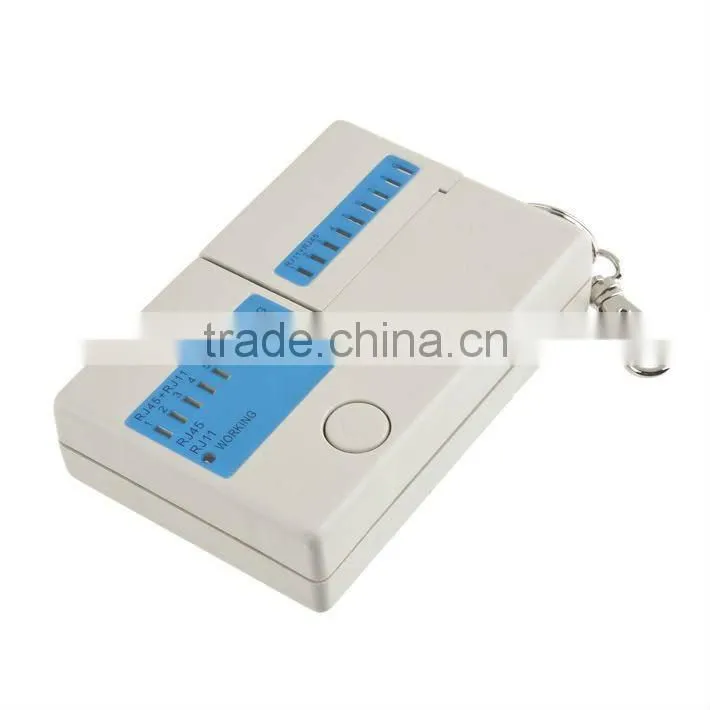 Multifunctional RJ45 RJ11 BNC Mini Cat5 Network LAN Cable Tester Test keychain