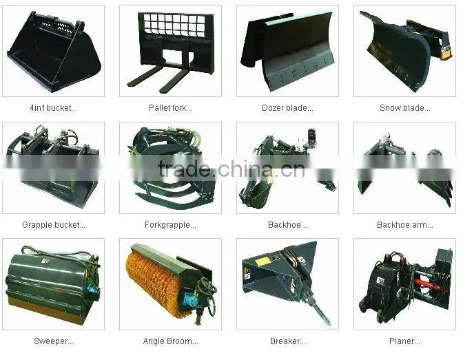 attachment for skid steer loader, skid steer attachments