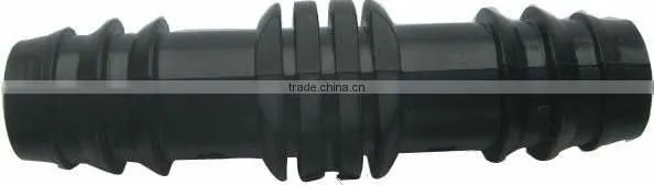 Barbed coupling for drip line irrigation system