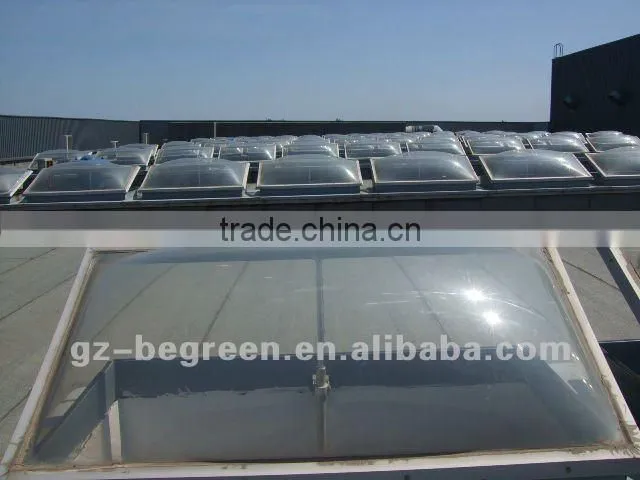 Guangzhou BEGREEN polycarbonate roof dome skylight covers