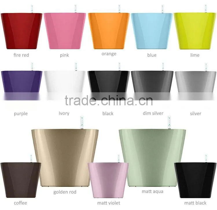 transparent plastic orchid pot with self watering planters