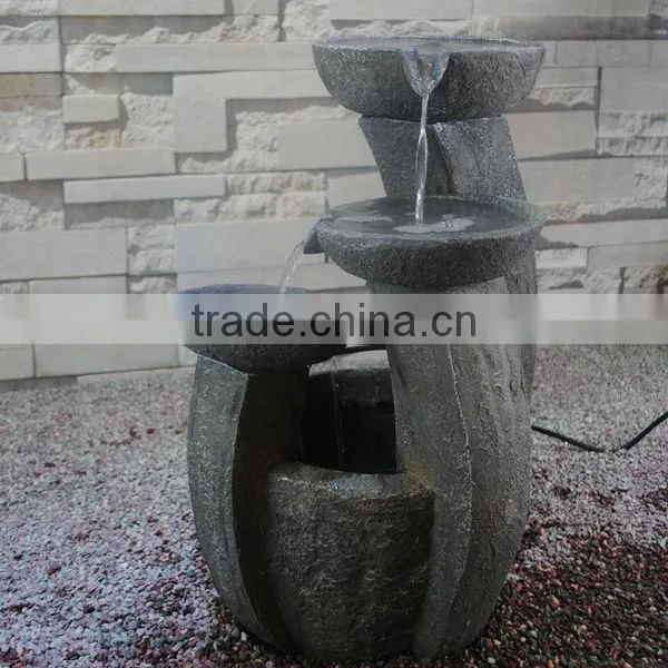 Fiberglass Urn Resin Tiered Patio Fountains