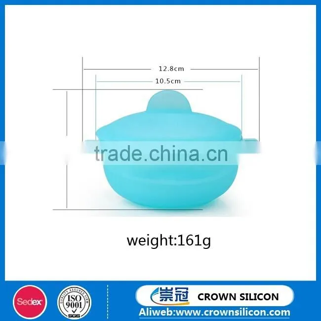 Silicone Baby Feeding bowl With Lid / Silicone Small Food Bowl For Kids