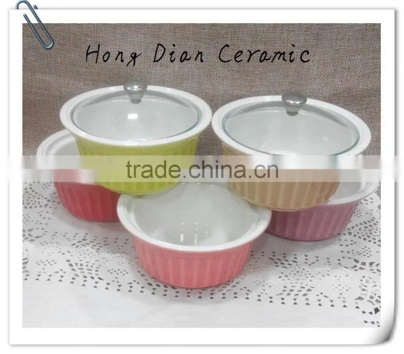 ceramic bowls with glass lids,ceramic soup bowl,color glazed ceramic bowl
