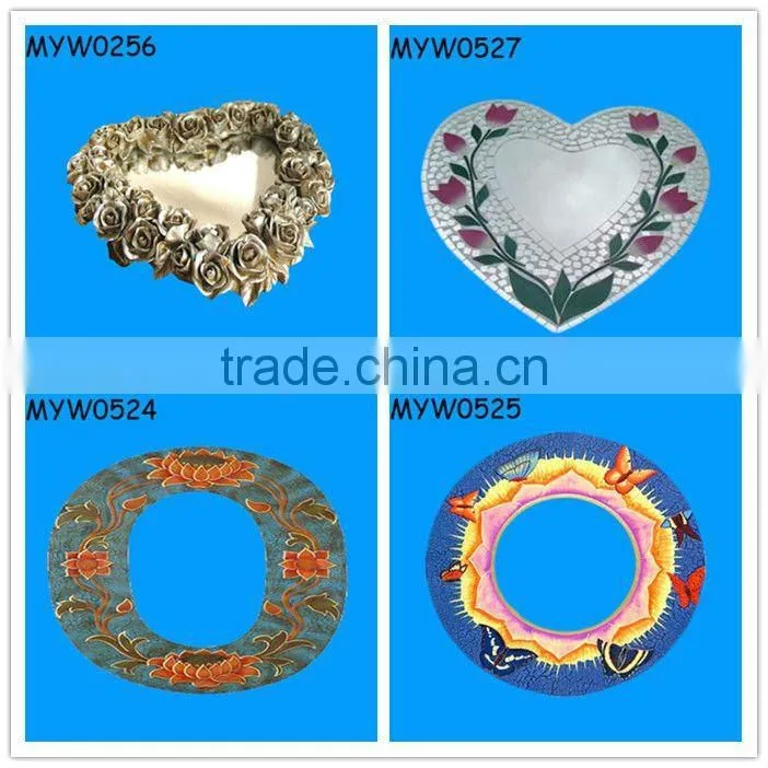 new fashion hot selling goods famous smart mirror ceramic bali mirror butterfly shaped mirrors