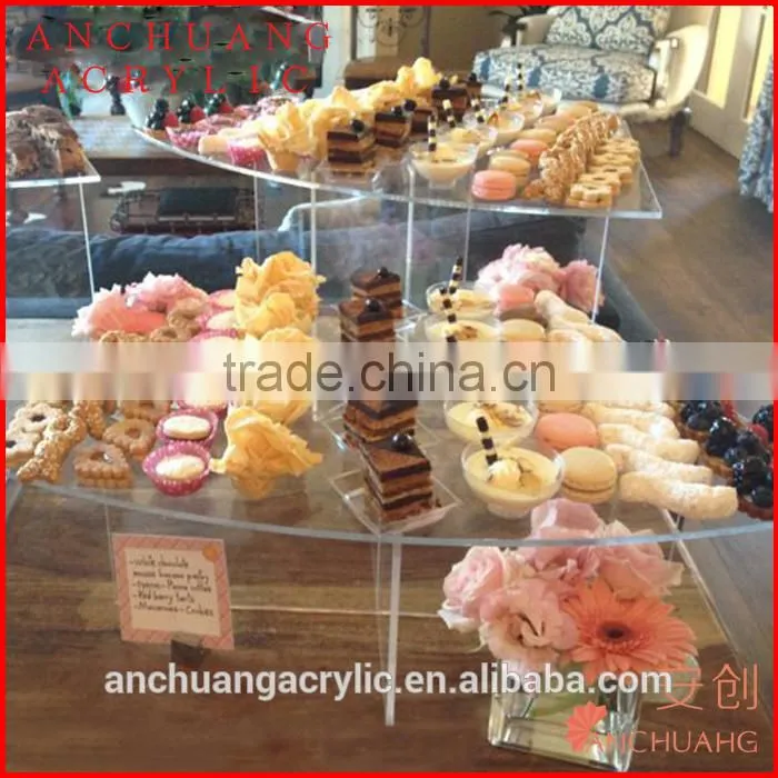 Cross Tier Acrylic Food Display Rack/Stand